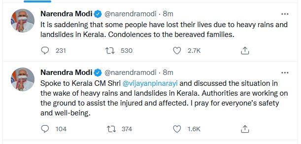 Modi tweets