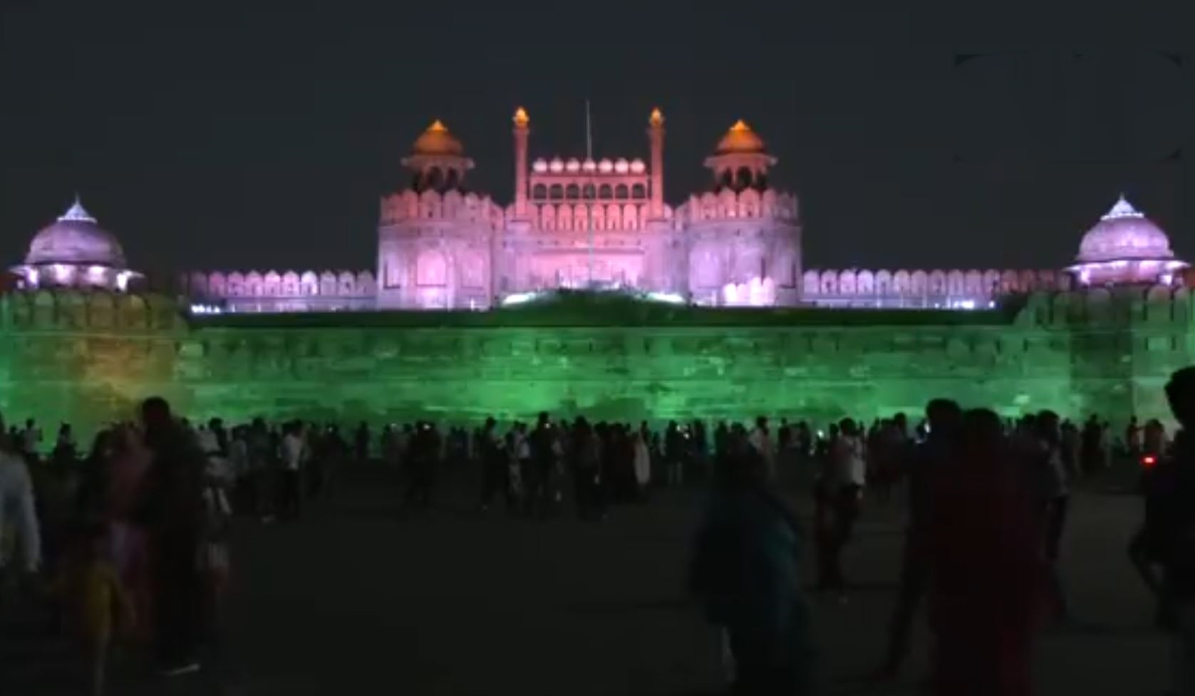 heritage monuments lit in tricolour