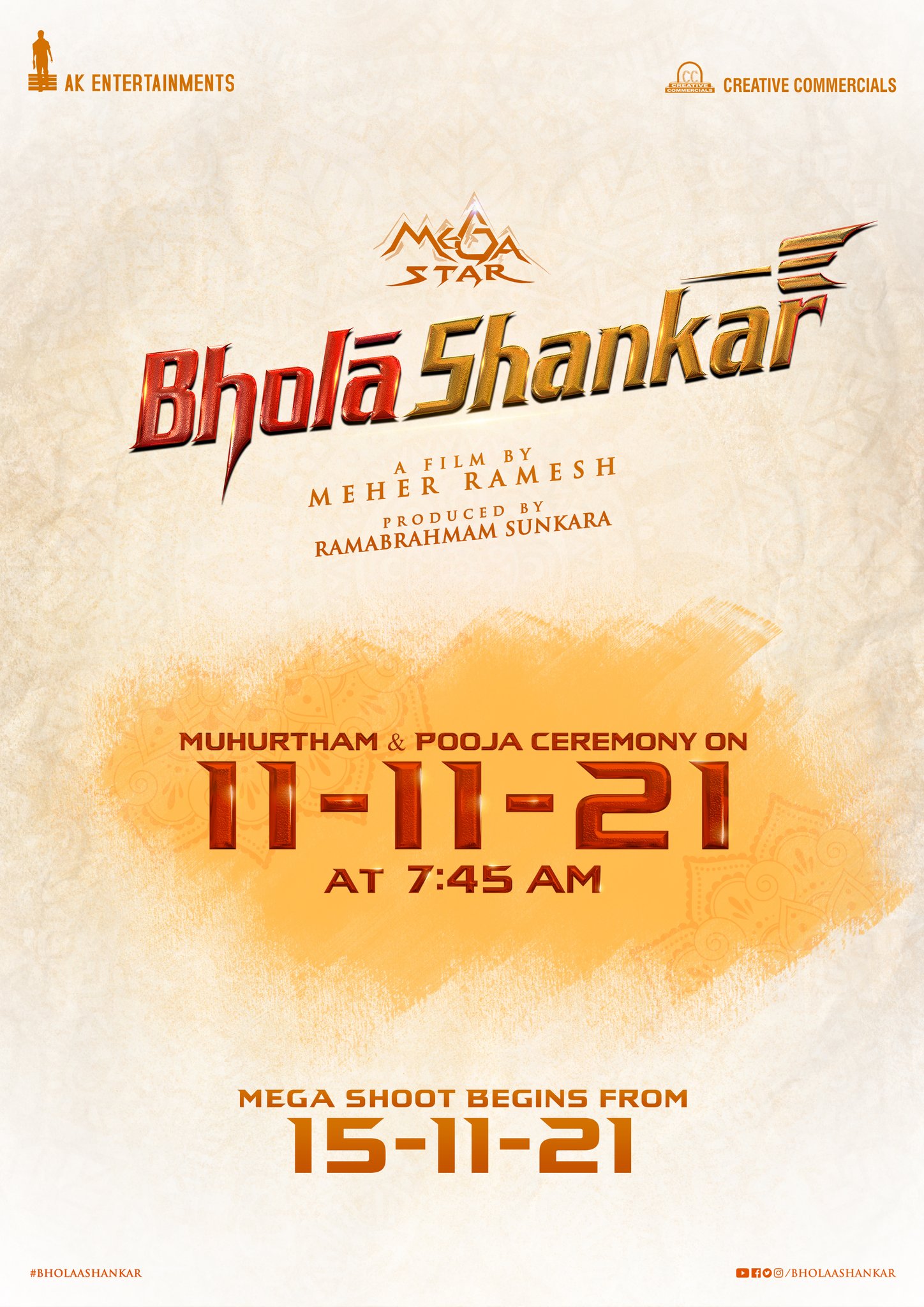 chiranjeevi bhola shankar movie