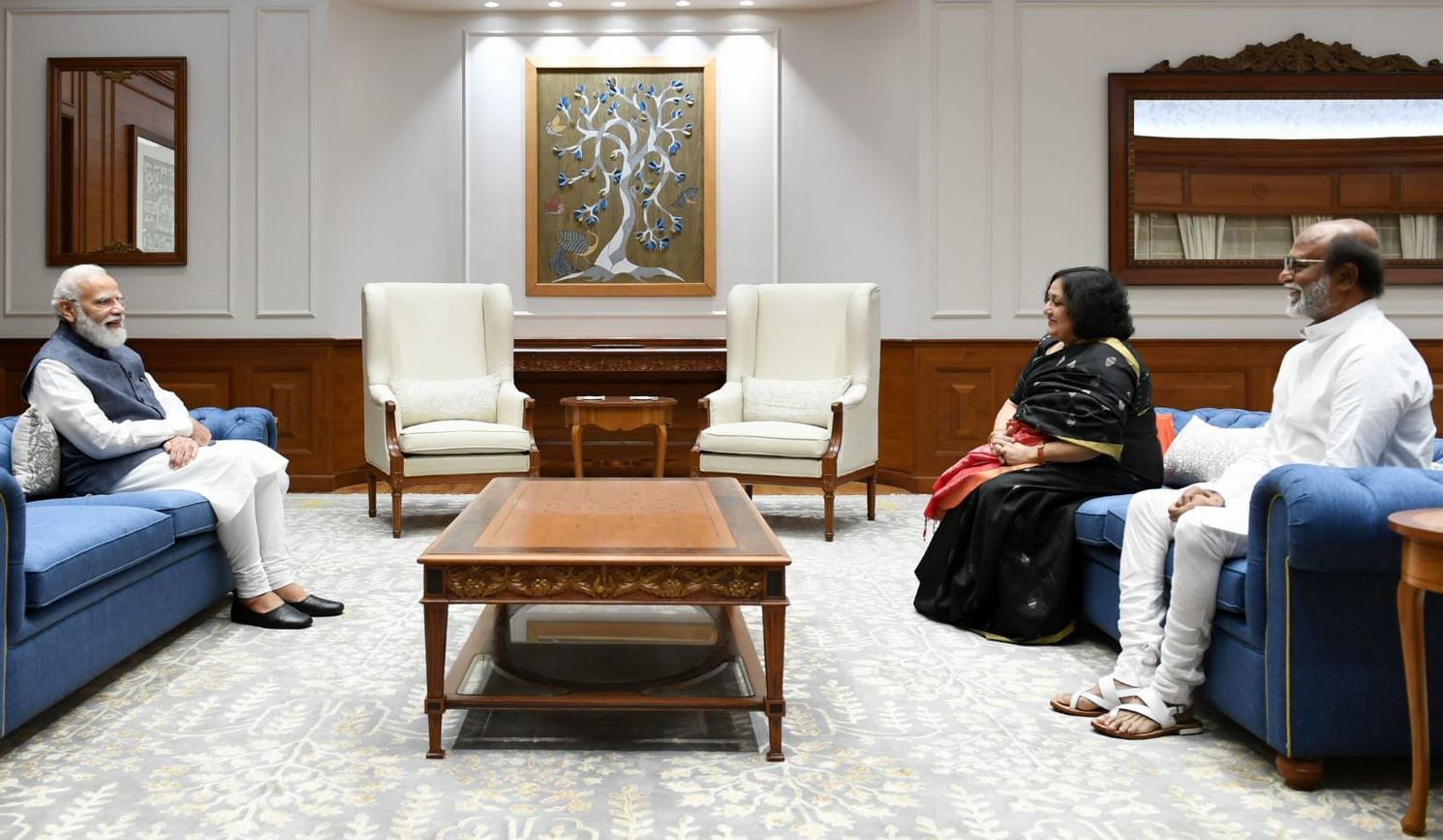 Rajinikanth meets Prime Minister Narendra Modi, President Ram Nath Kovind