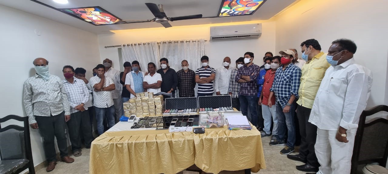 SOT police hyderabad, rangareddy district police raids