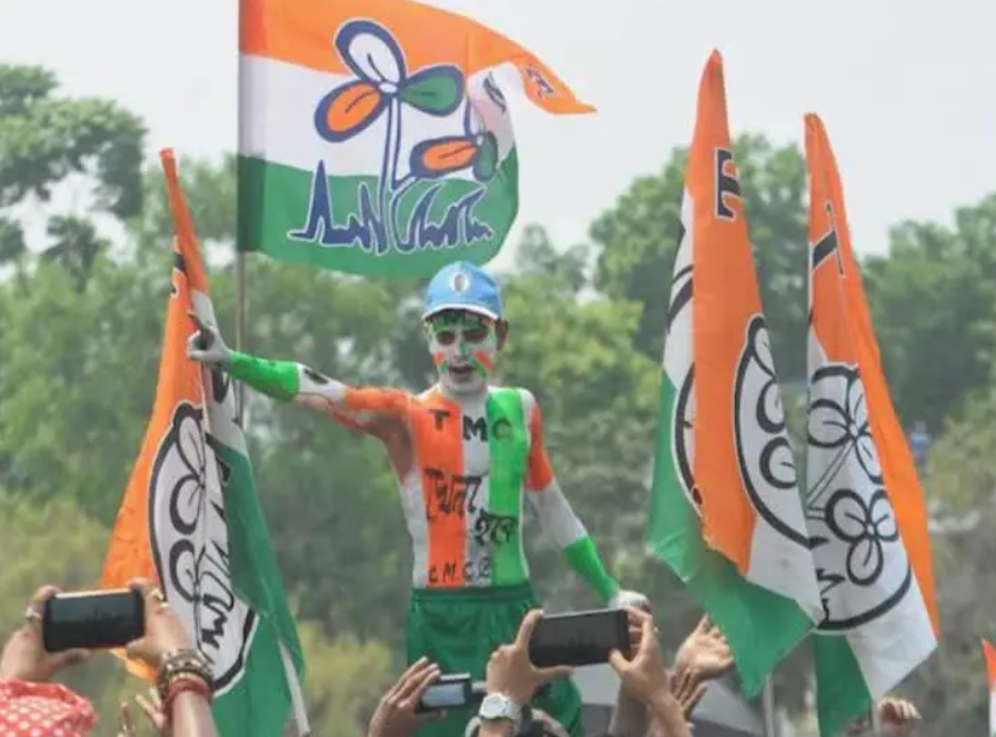 TMC workers celebrate party's victory in all 4 seats