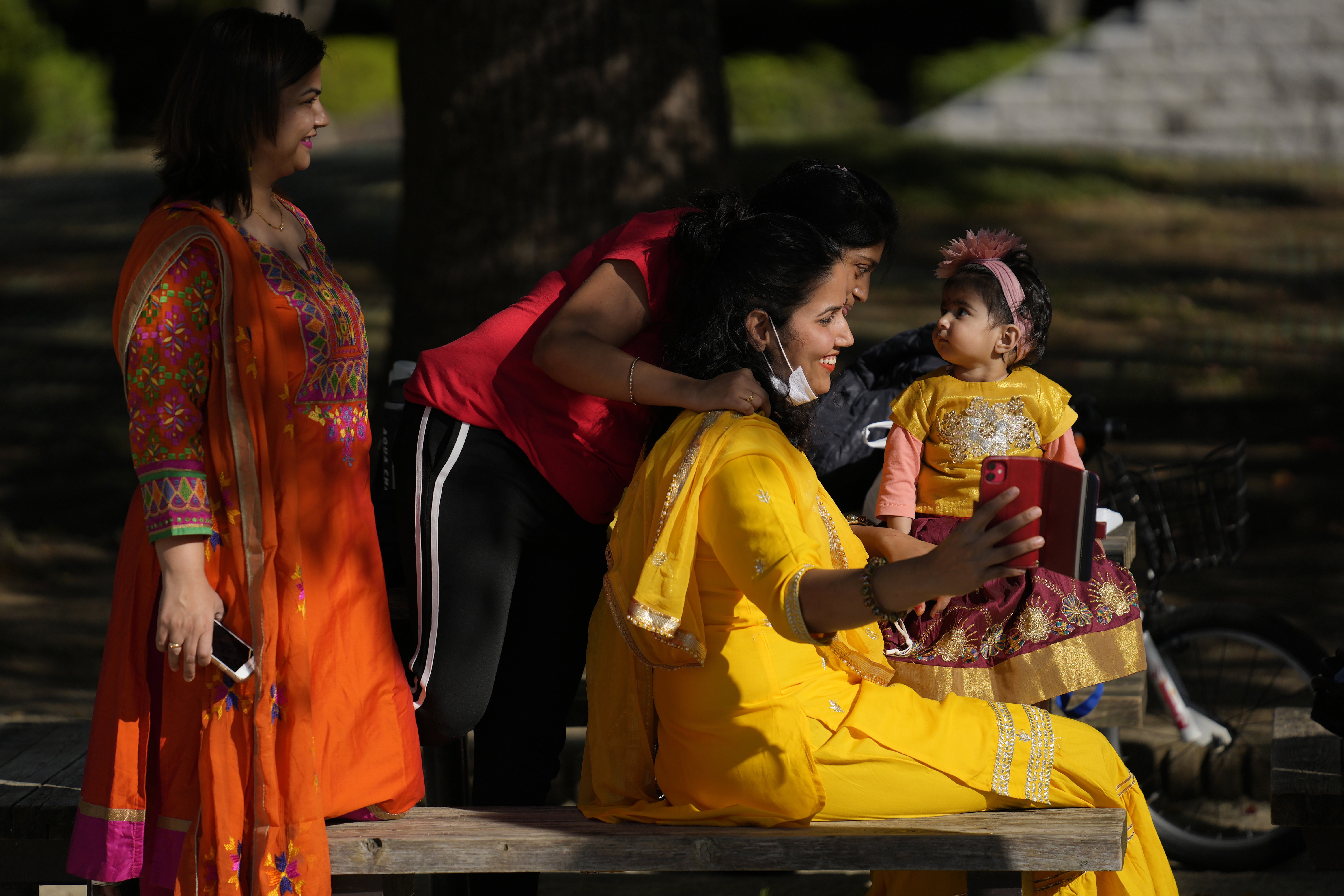 Members of India families living in Japan