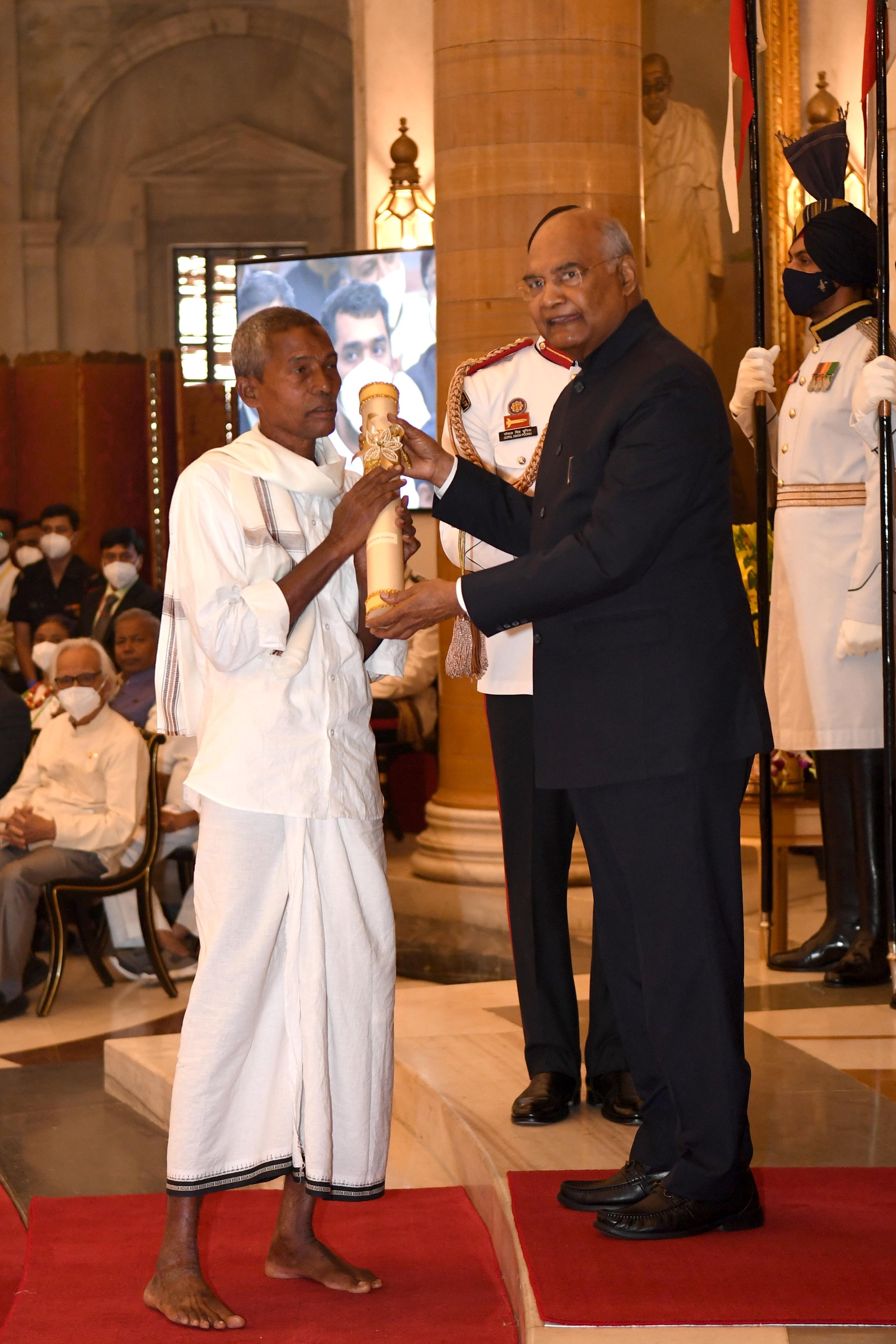 President Kovind presents Padma Awards at Rashtrapati Bhawan