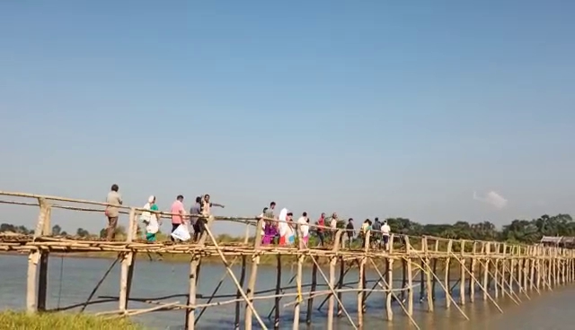 SARUPATHAR BAMBOO BRIDGE