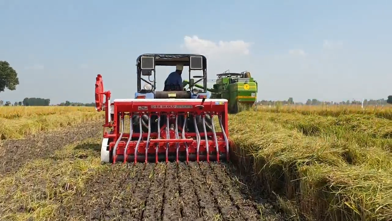 stubble burning solution super seeder machine