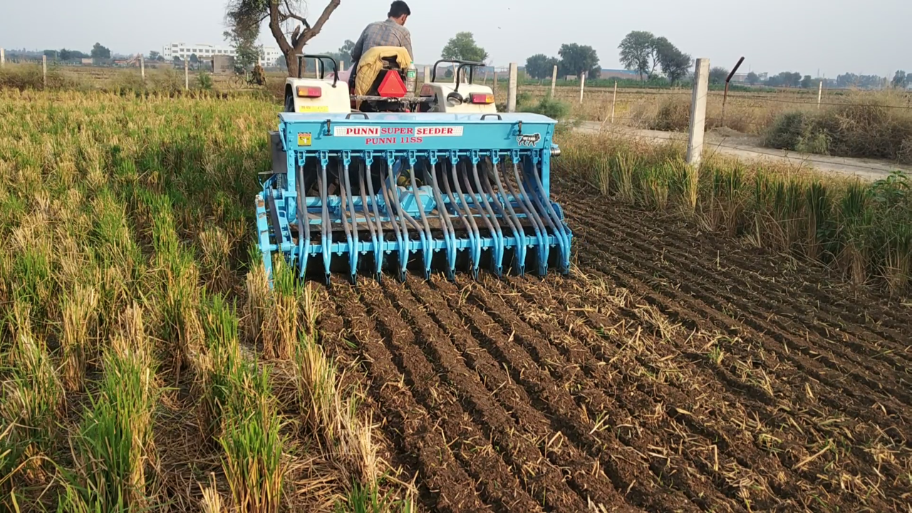 stubble burning solution super seeder machine