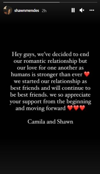 Camila Cabello,  Shawn Mendes, Camila and Shawn breakup,  Shawn Mendes and Camila Cabello,  Shawn Mendes and Camila Cabello split after 2 years of dating,  why did Shawn and Camila breakup,  hollywood,  hollywood news,  hollywood couples,  hollywood updates, entertainment news