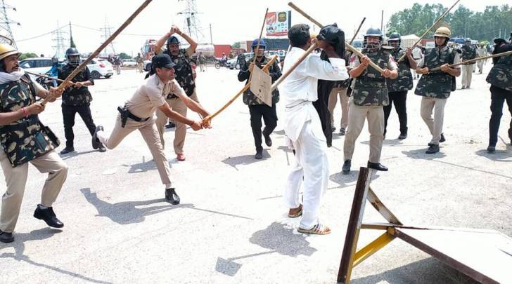 farmers protest