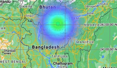 earthquake hits guwahati