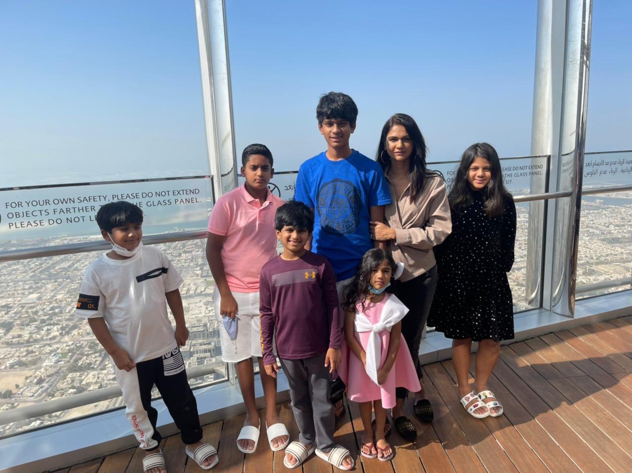 allu Arha birthday on Burj Khalifa