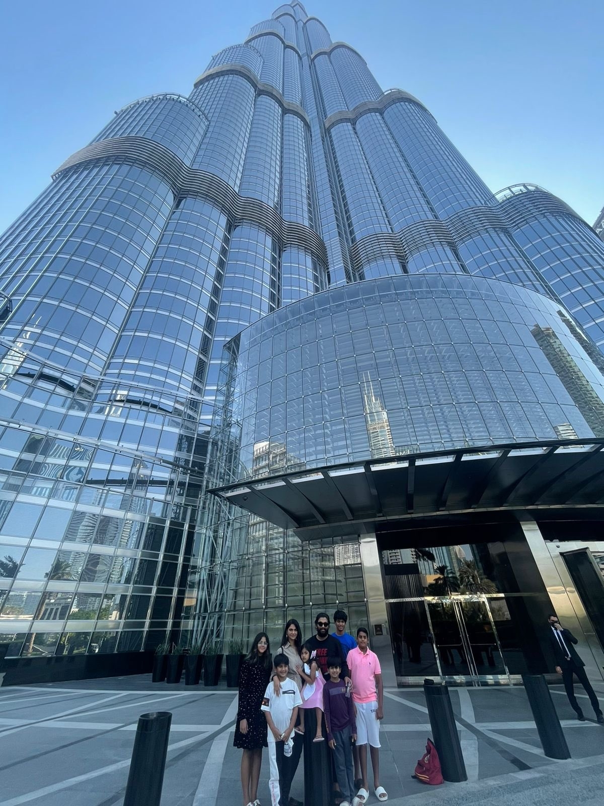 allu Arha birthday on Burj Khalifa