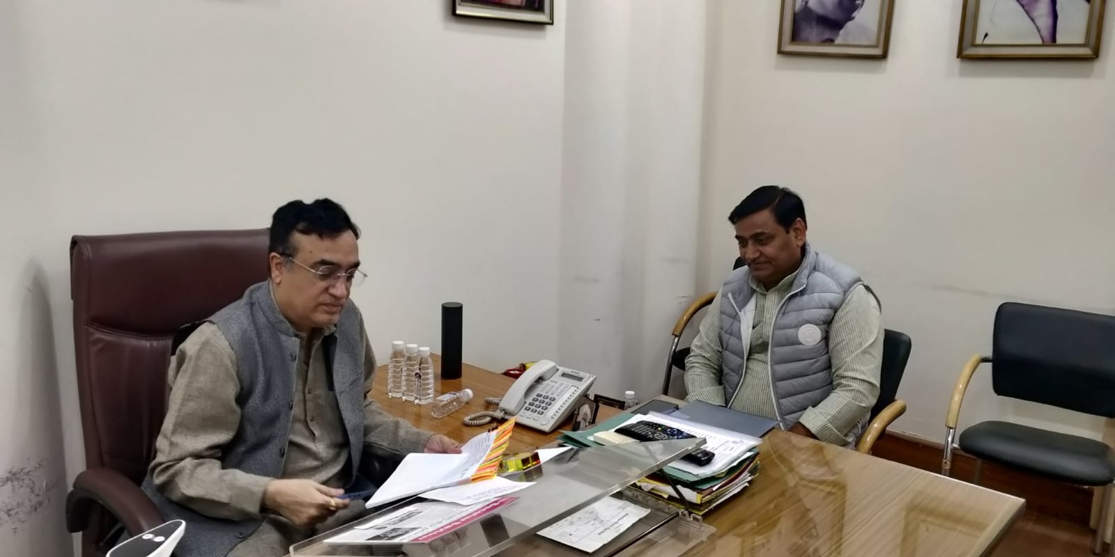 Sachin Pilot and Govind Singh Dotasara meeting in Delhi