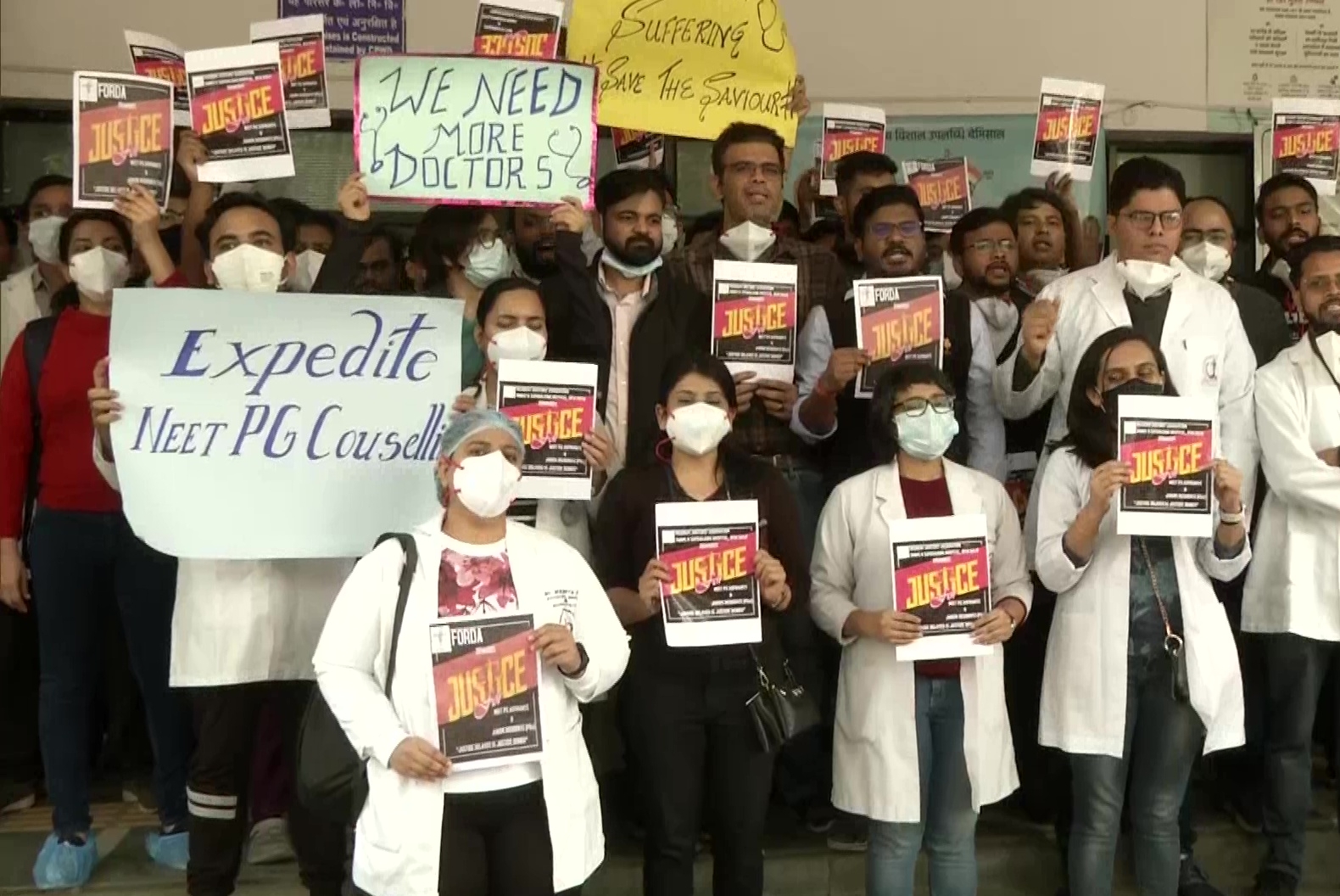 Resident doctors protest