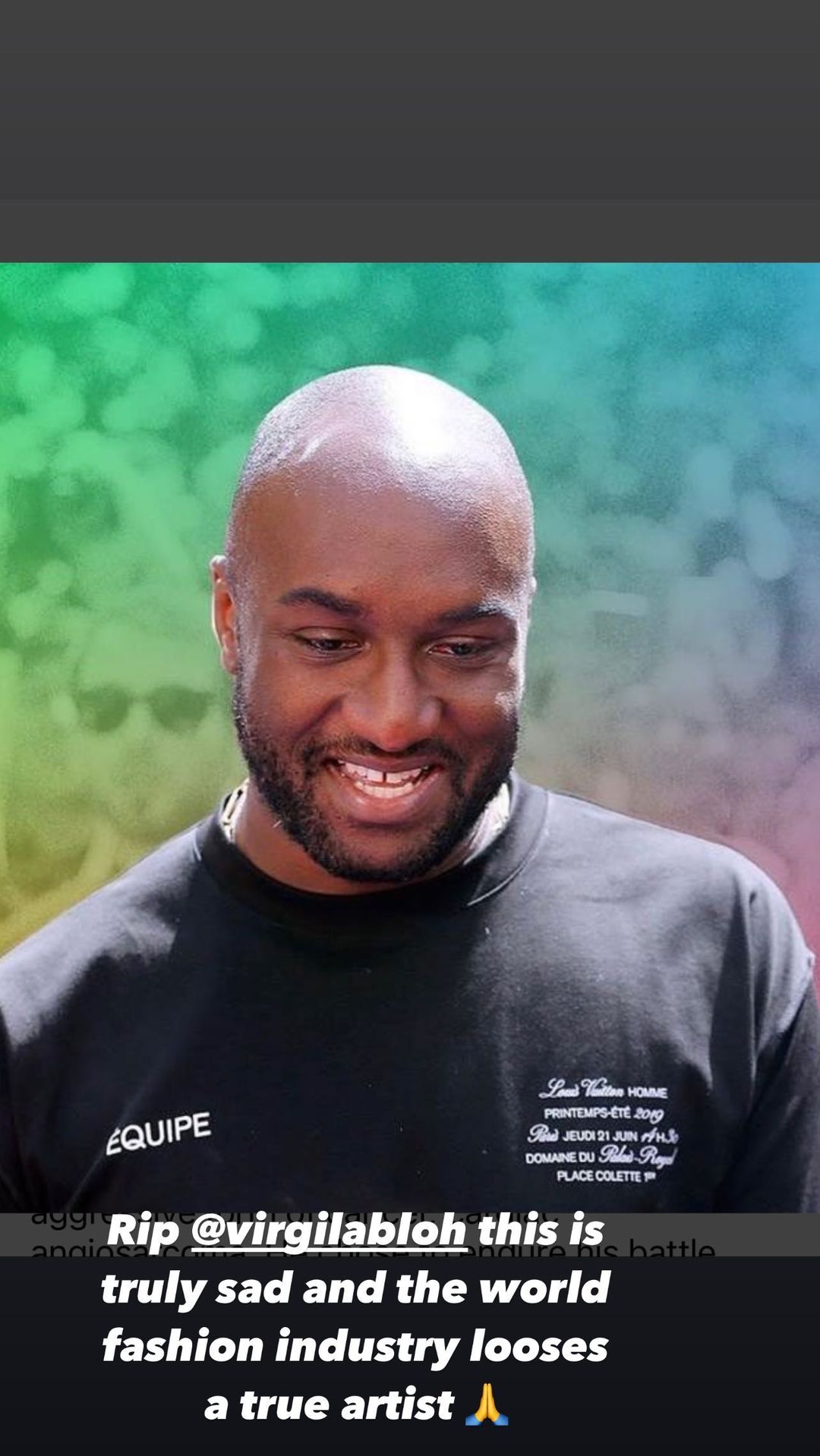 bollywood celebs on Virgil Abloh demise