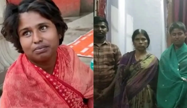 woman begging in varanasi, ఇంగ్లీషులో భిక్షాటన