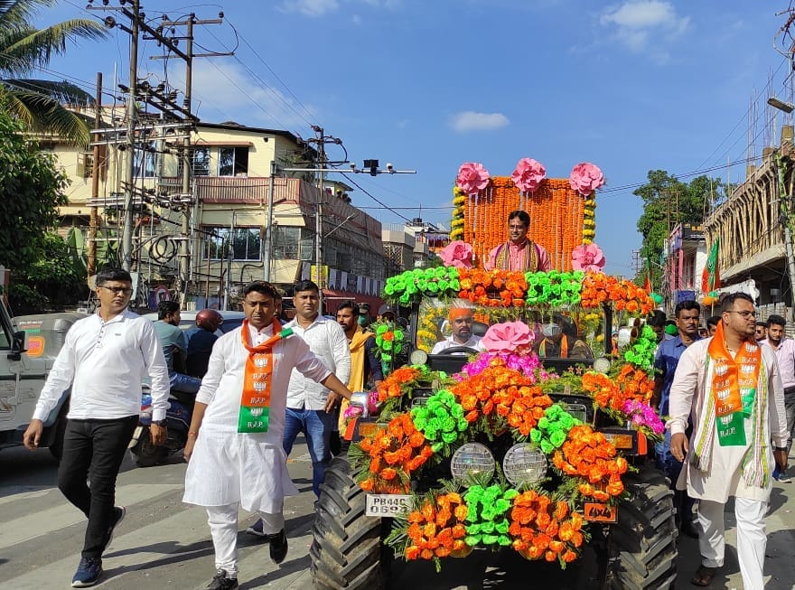 BJP holds mega victory rally in Tripura