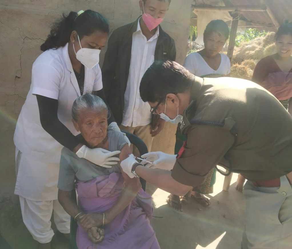 sonitpur-district-superintendent-of-police-busy-delivering-covid-vaccine