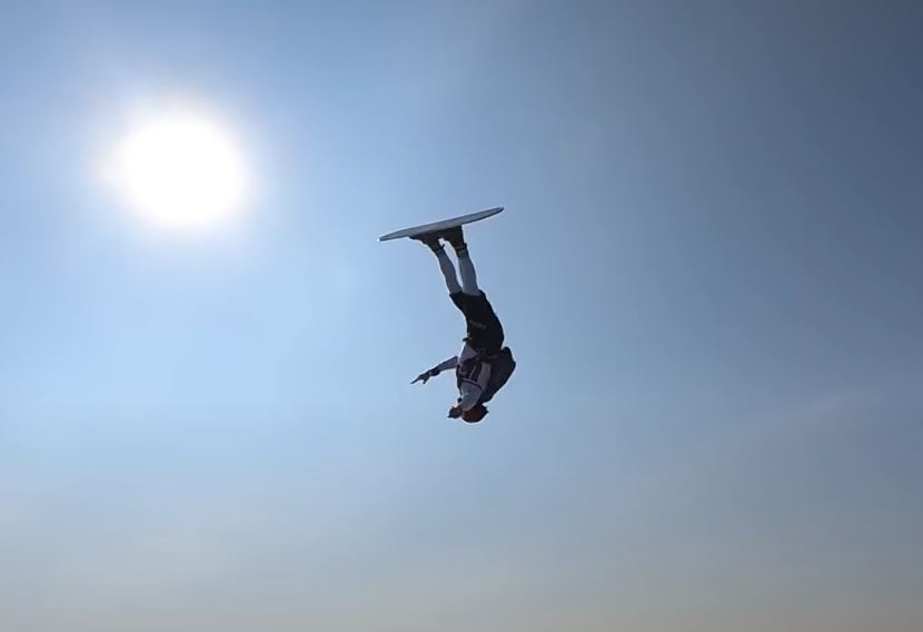 Sky Surfer Sets Guinness Record with Helicopter Spins