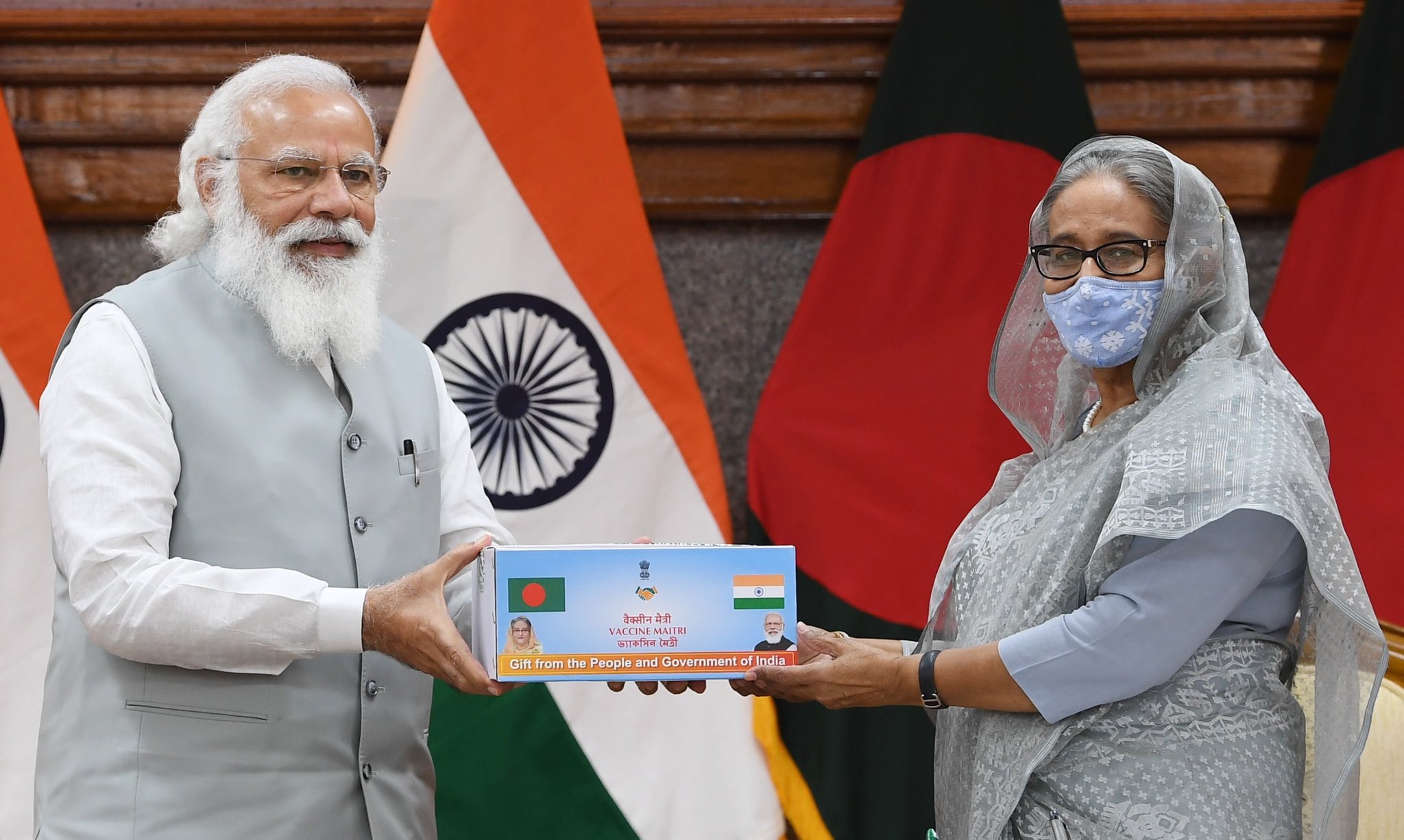 modi hasina file photo