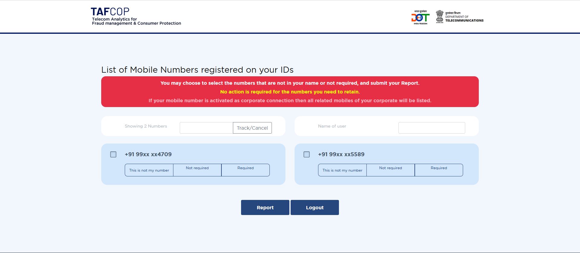 SIM cards, Aadhaar card