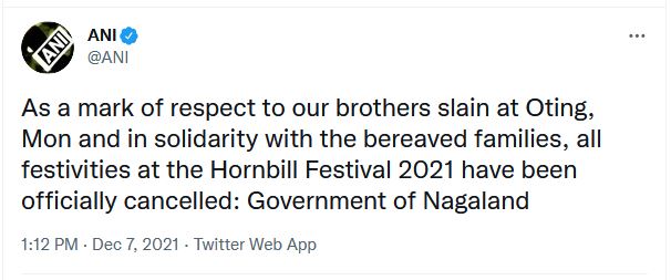 nagaland hornbill cancelled