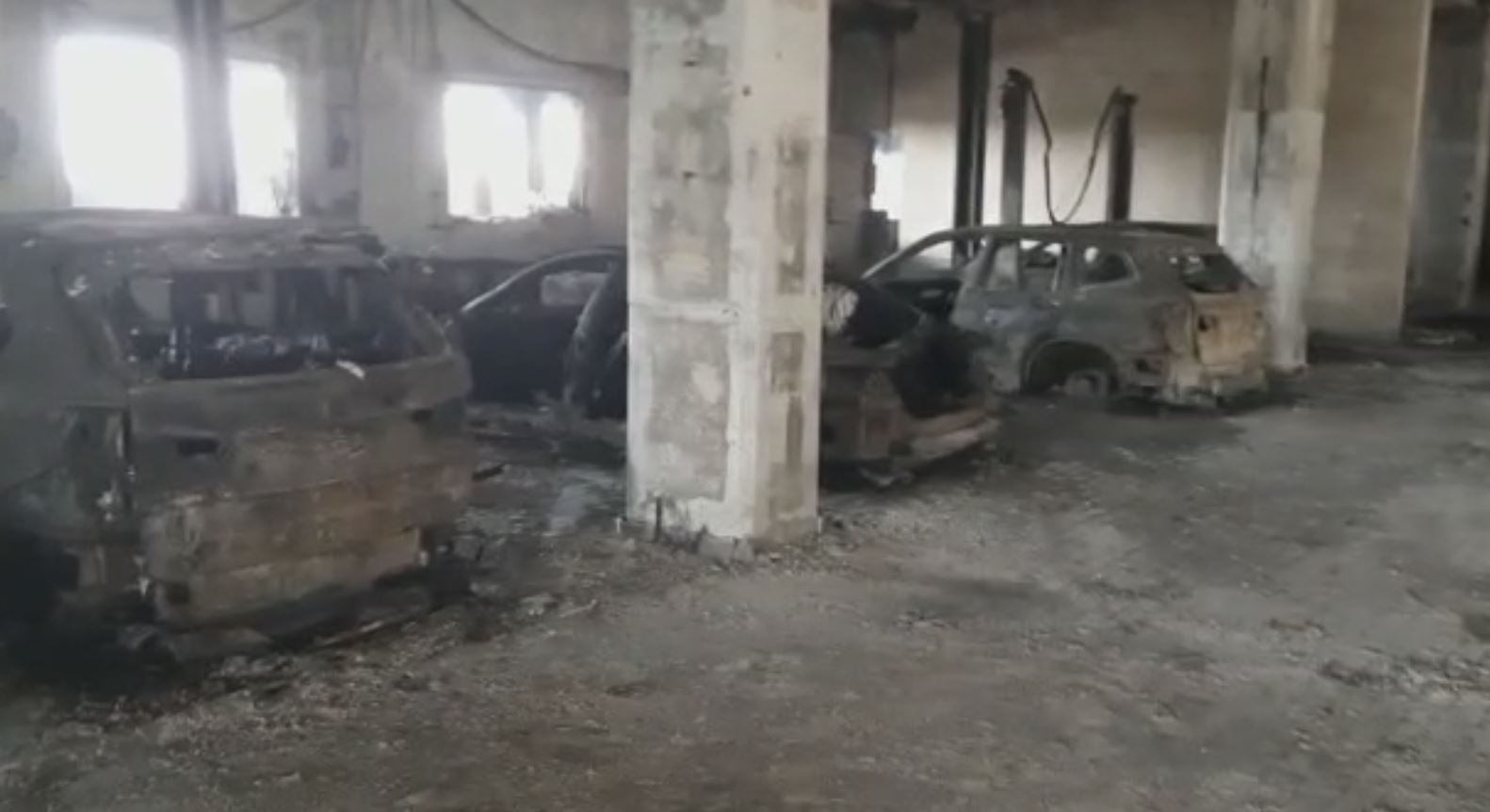 BMW warehouse burnt