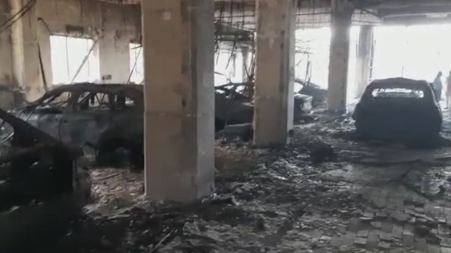 BMW warehouse burnt