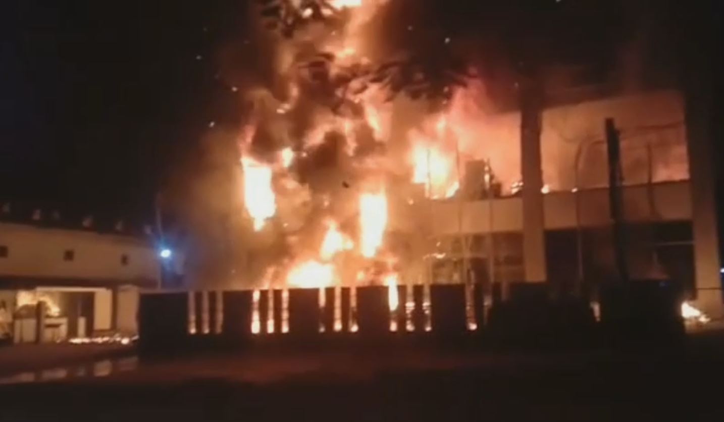 BMW warehouse burnt