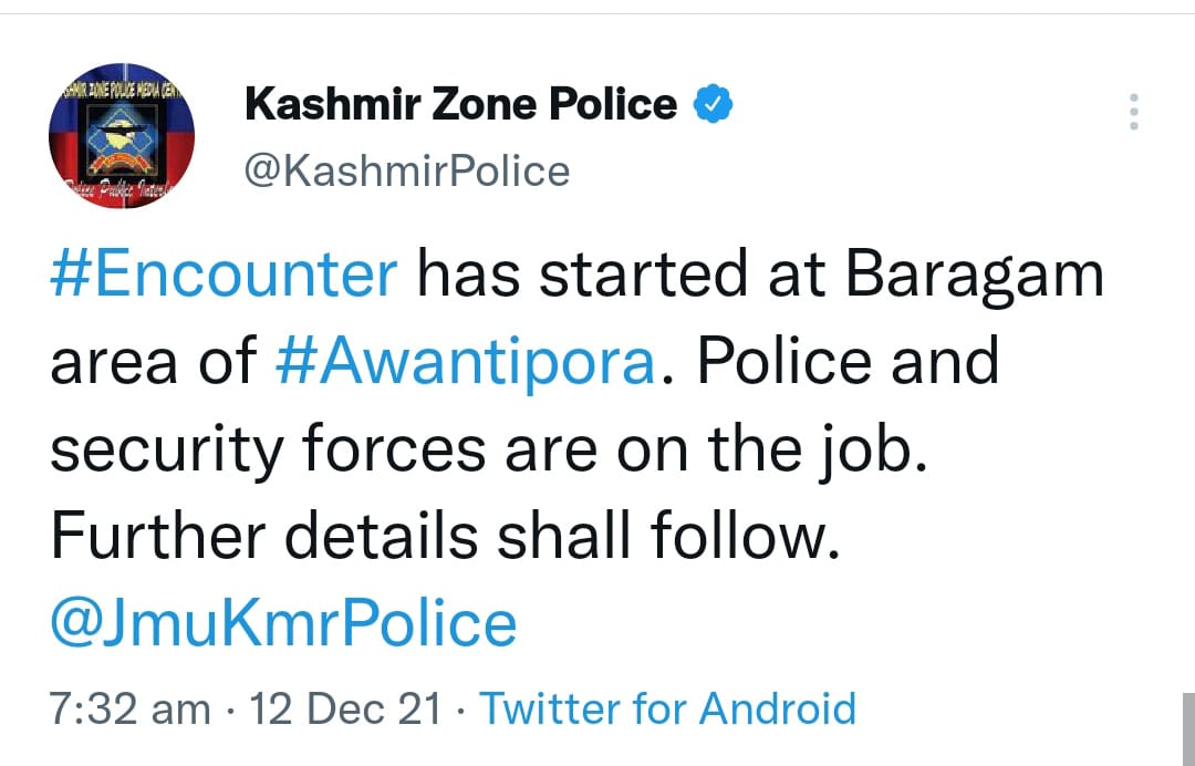 Encounter in Awantipora