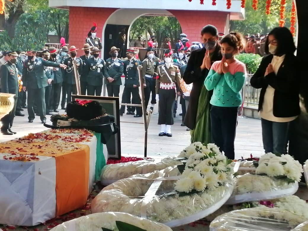 Lt Colonel Harjinder Singh last rites