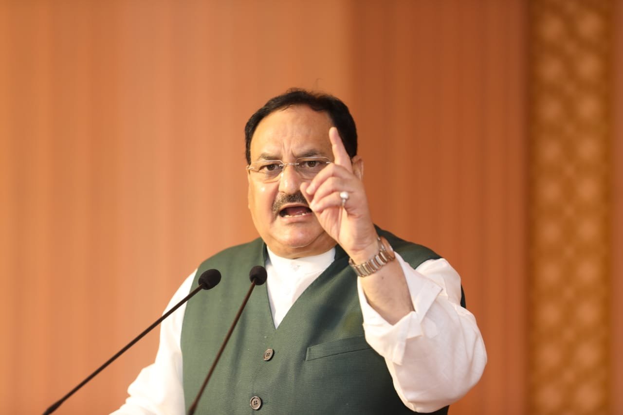 JP Nadda Flag off Vijay Sankalp Yatra