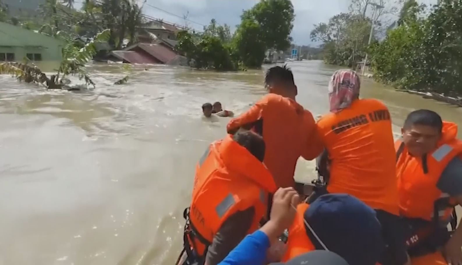 Typhoon rai in Philippines