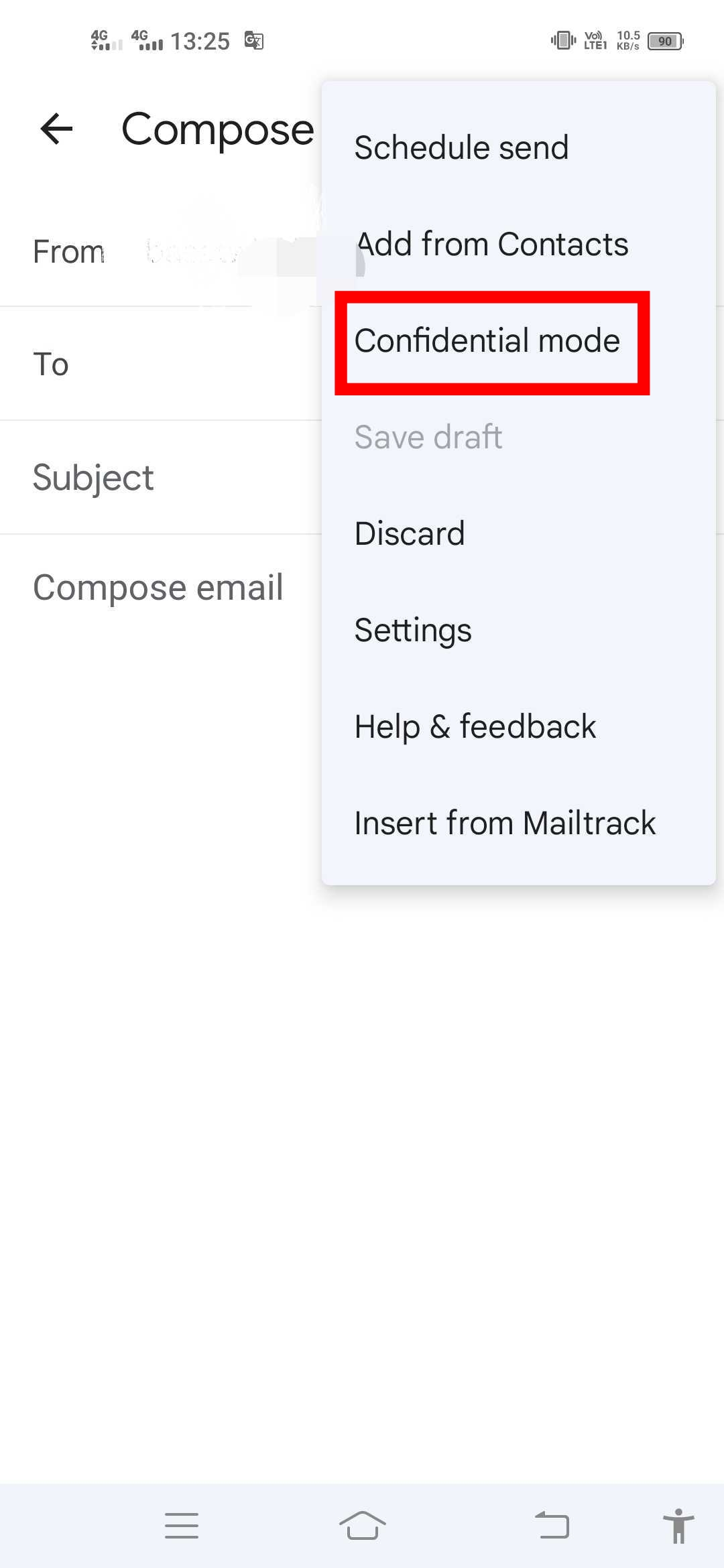 Gmail confidential mode