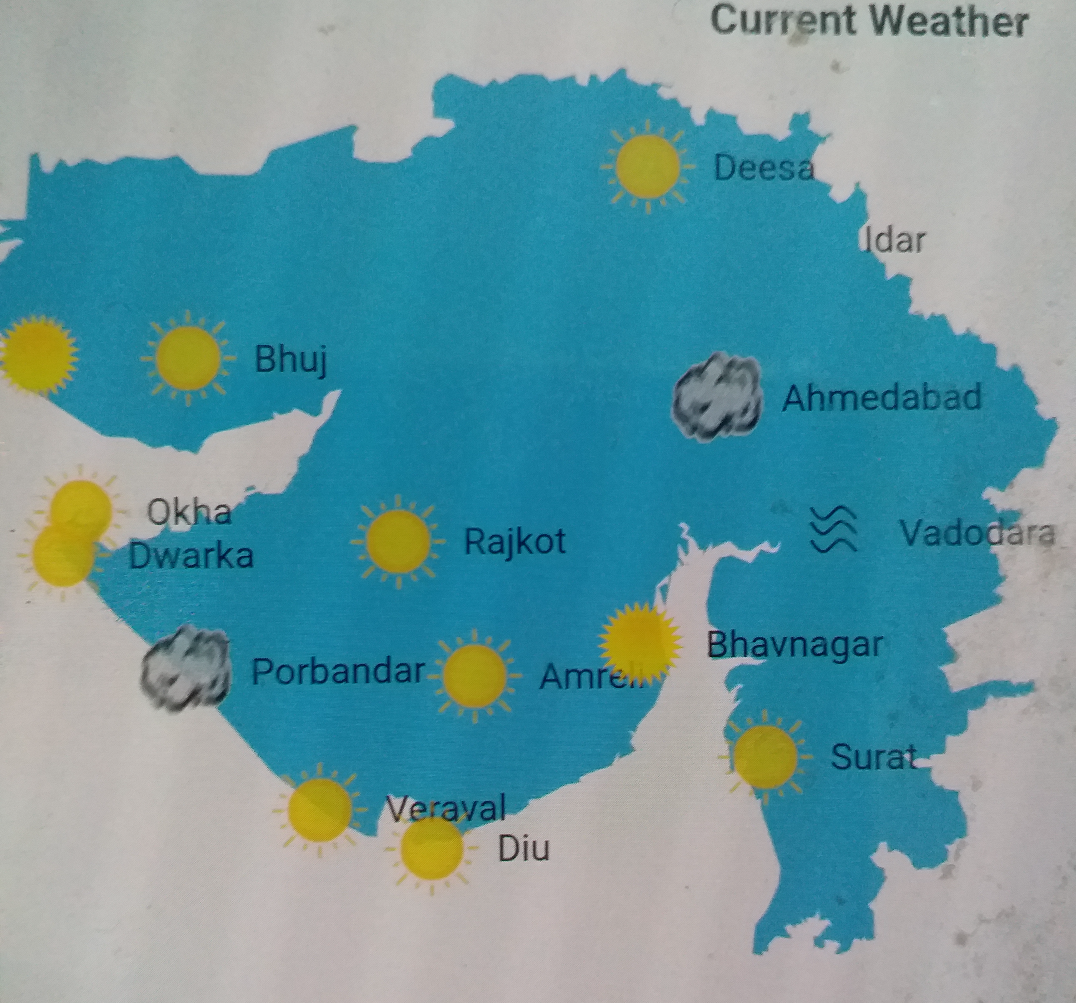 گجرات میں آئندہ تین روز تک شدید ٹھنڈی کا امکان