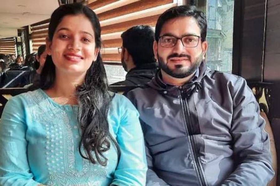 Vishal Nehria with his wife
