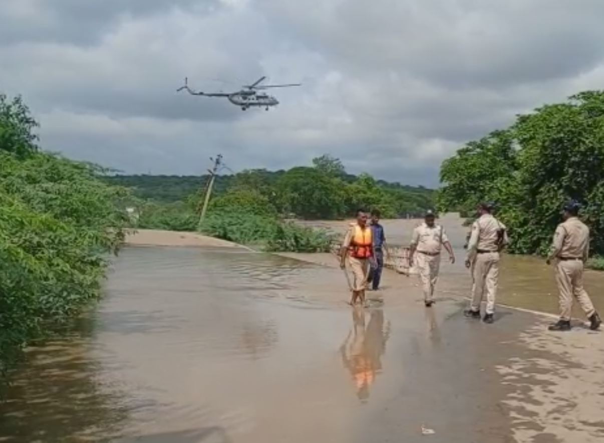 rescue with helicopter in gwalior