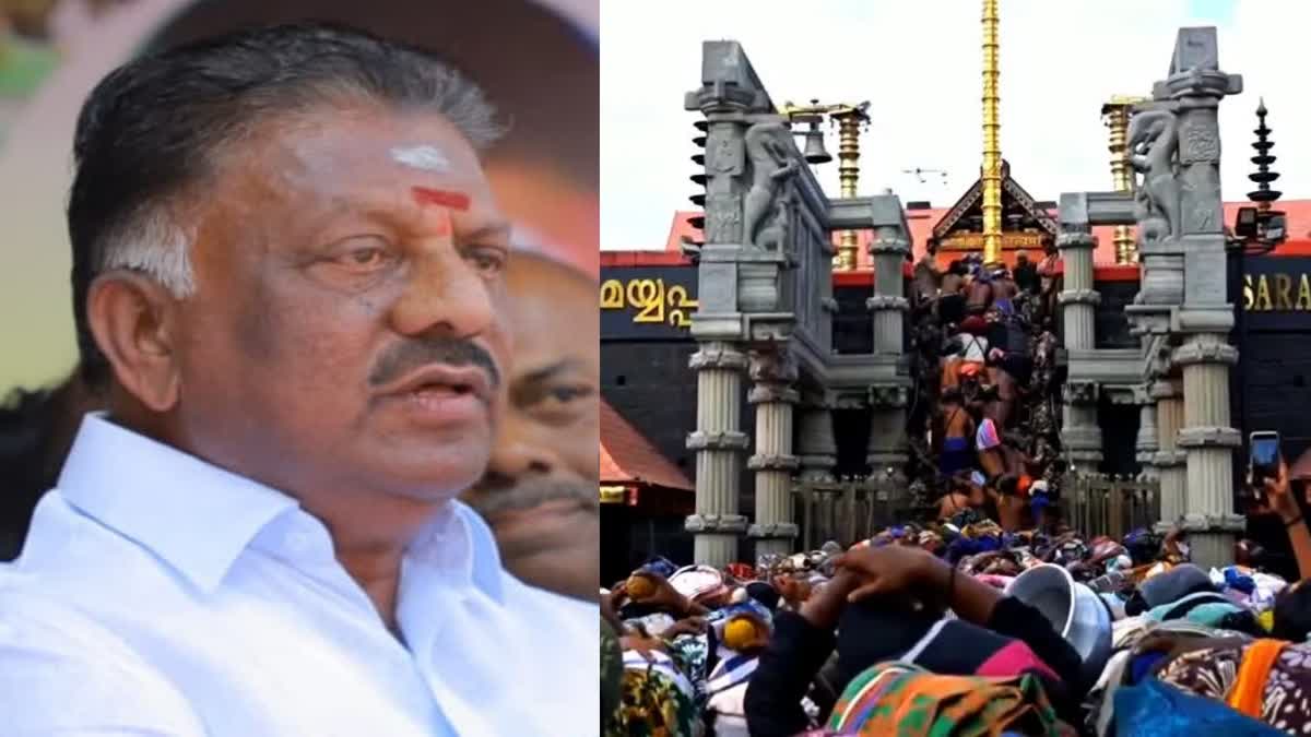 சபரிமலையில் அலைமோதும் கூட்டம்.. தனி வாரியம் அமைக்க கேரள அரசை ஸ்டாலின் வலியுறுத்த வேண்டும் - ஓபிஎஸ், o-panneerselvam-demand-mk-stalin-for-sabarimala-darshan-issue