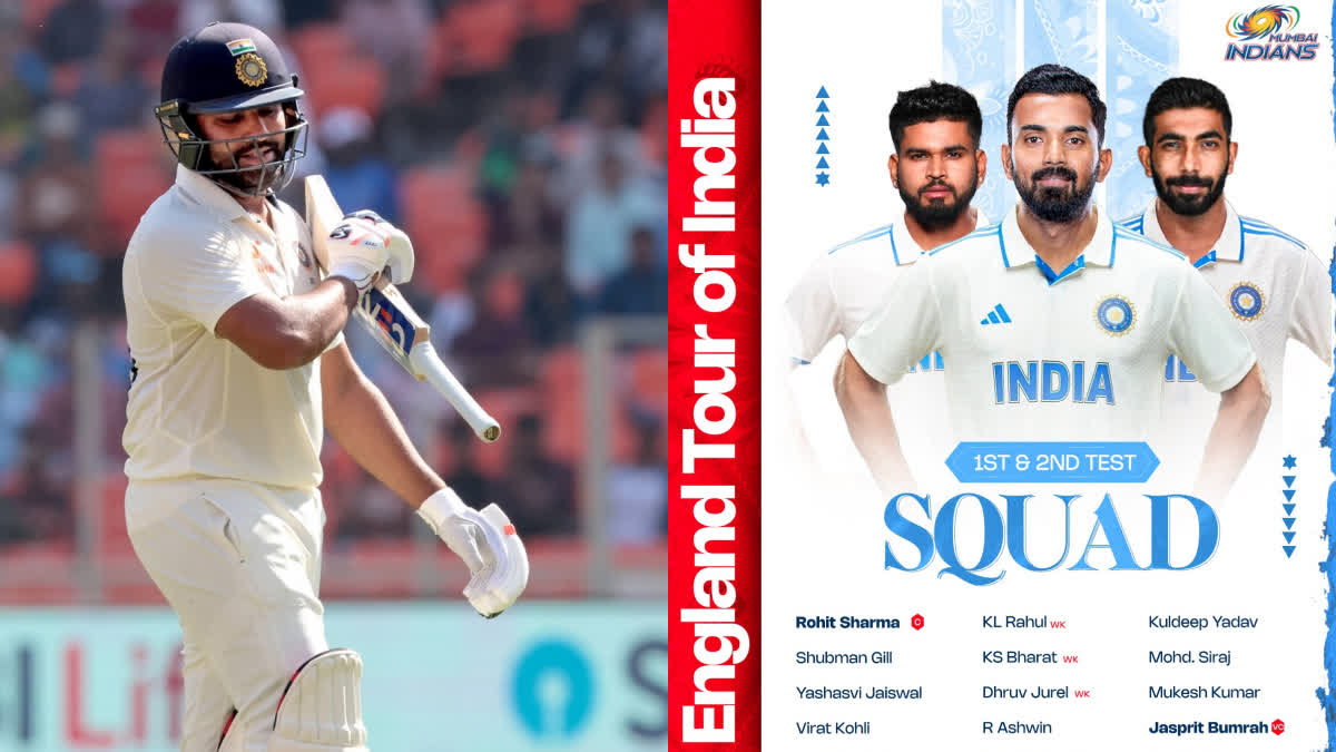 Mumbai Indians Poster  Rohit Sharma Mumbai Indians  India vs England Test  രോഹിത് ശര്‍മ പോസ്റ്റര്‍