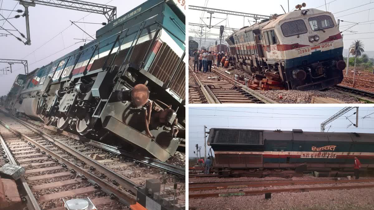 Goods Train Engine Derailed in Balod