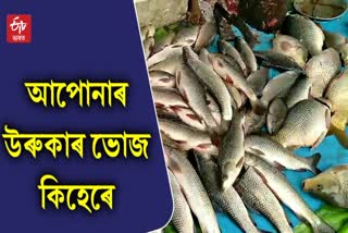 Fisheries Departments Fish Market in Nagaon