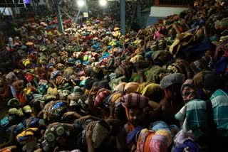 ശബരിമലയിൽ വൻ ഭക്തജനത്തിരക്ക്  Devotees Crowd in Sabarimala  മകരവിളക്ക് തിരക്ക്  Makaravilakku Sabarimala