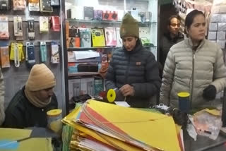 Hoshiarpur Police warned china door sellars, made the shopkeepers aware while checking