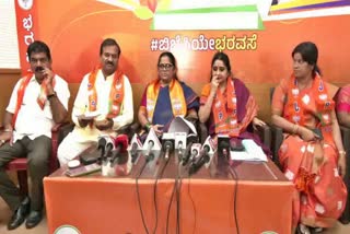 Etv Bharatbjp-mahila-morcha-president-manjula-reaction-on-haveri-rape-case