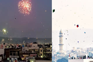 Kite flying in Jaipur