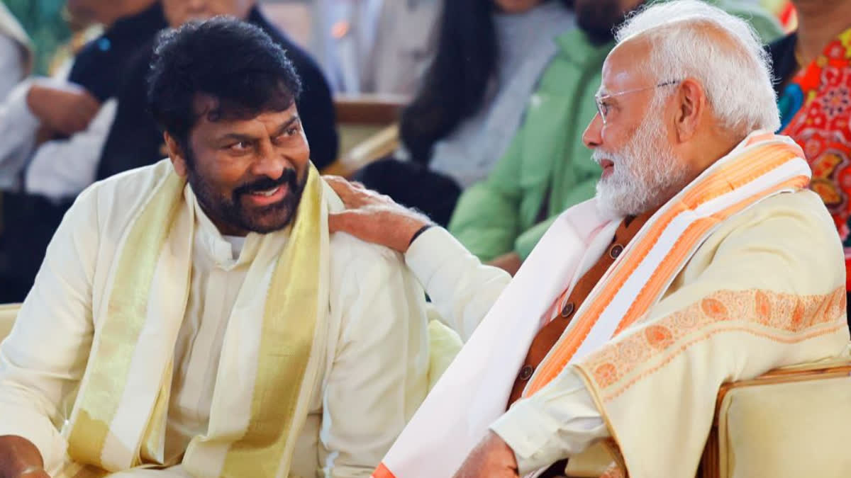 Chiranjeevi celebrates pongal with PM Modi