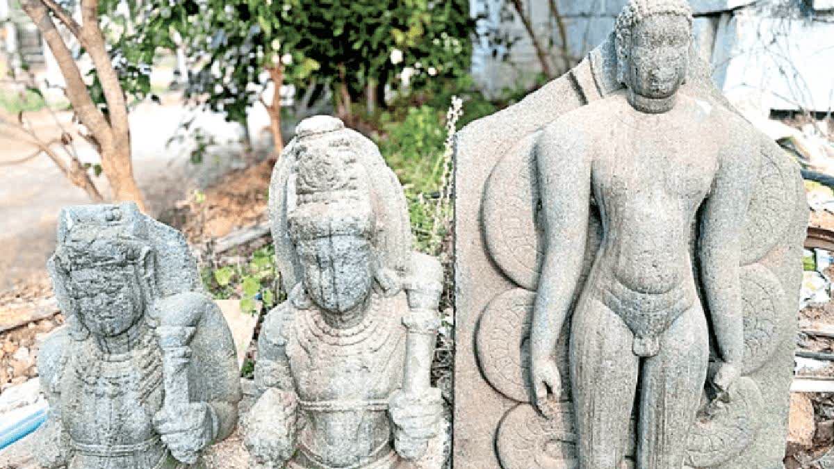 Trove Of Over 50 Sculptures From 8th-12th Centuries Found In State Of Neglect In Telangana Village