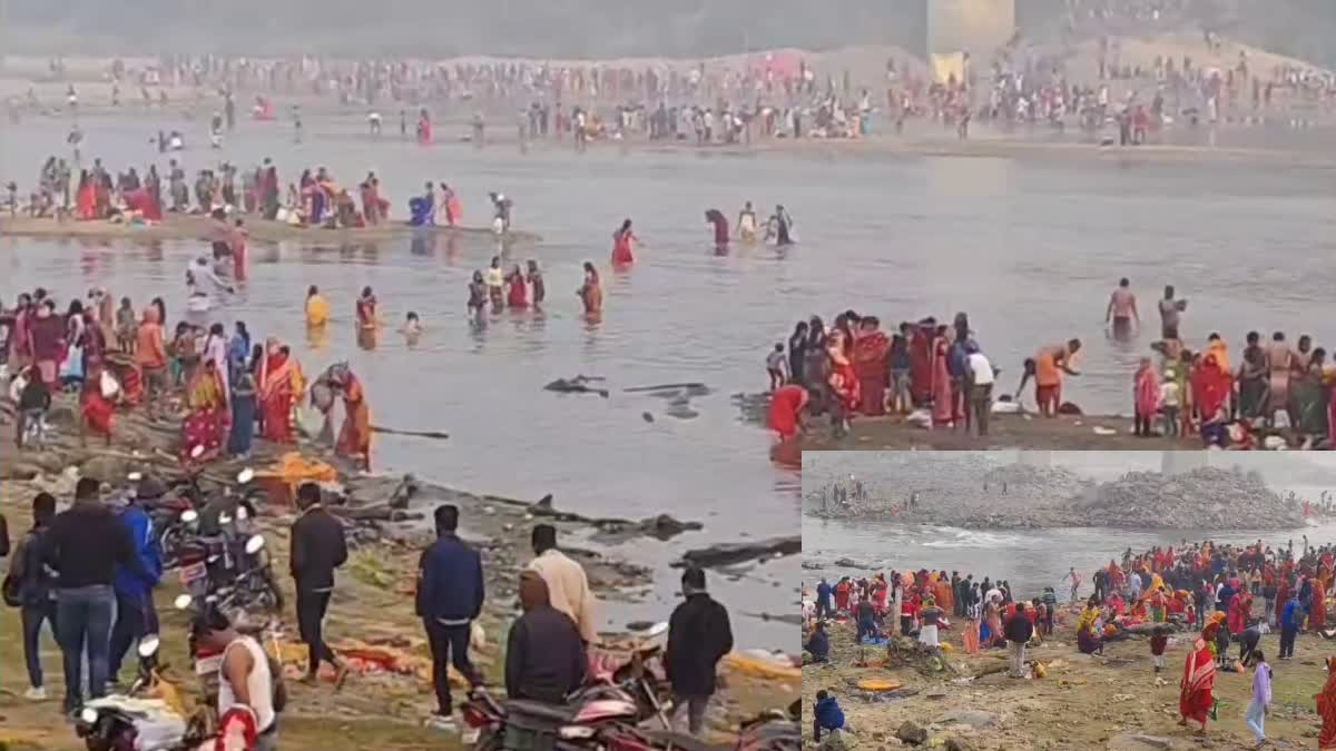 devotees-crowds-on-makar-sankranti-in-damodar-river-of-bokaro