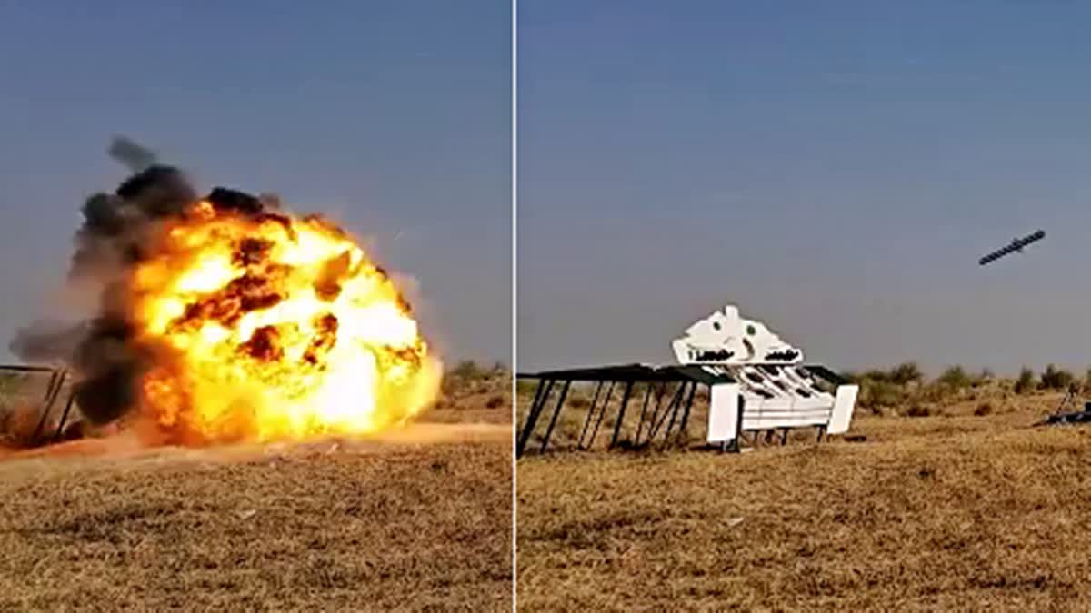 DRDO conducts a successful field evaluation trial of the Nag Mark 2 anti-tank guided missile in the Pokharan firing ranges, in Jaisalmer