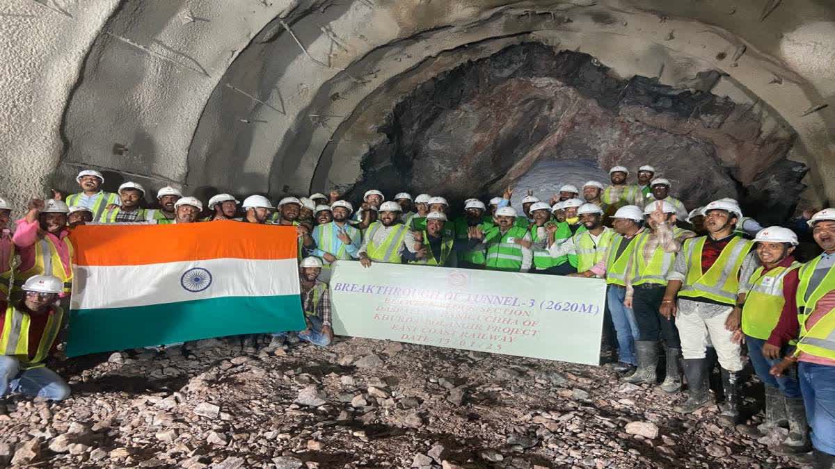 tunnel T3 construction work finished